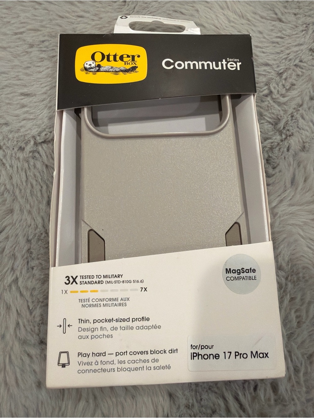 OtterBox Commuter Series Case for iPhone 17 Pro Max — tan